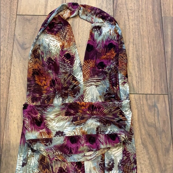 Linda Segal by Navici Peacock Maxi Dress M - Picture 2 of 4